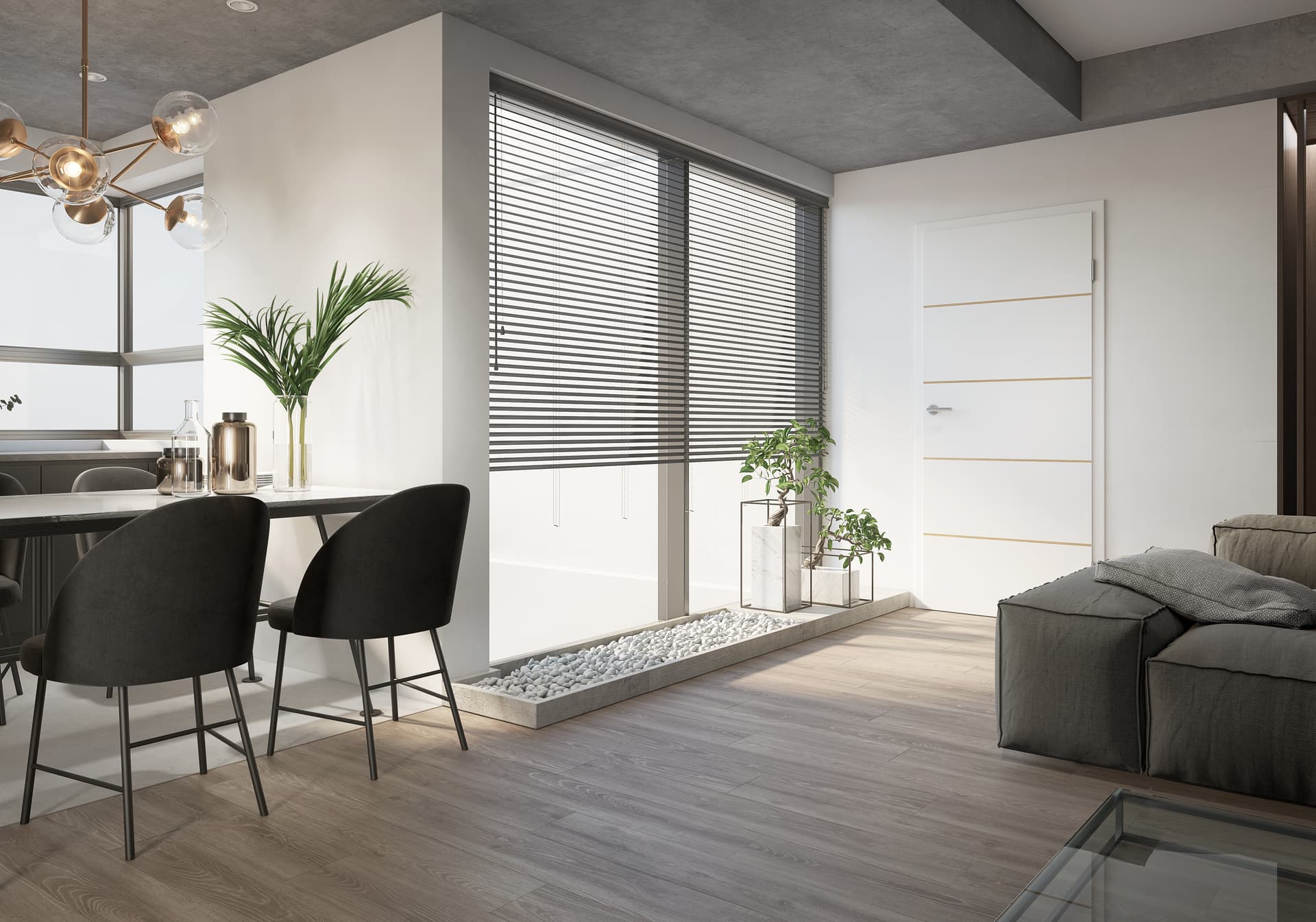 Porte en chêne naturel