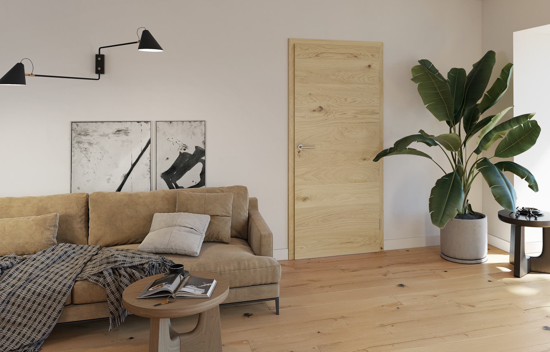 Porte coulissante élégante